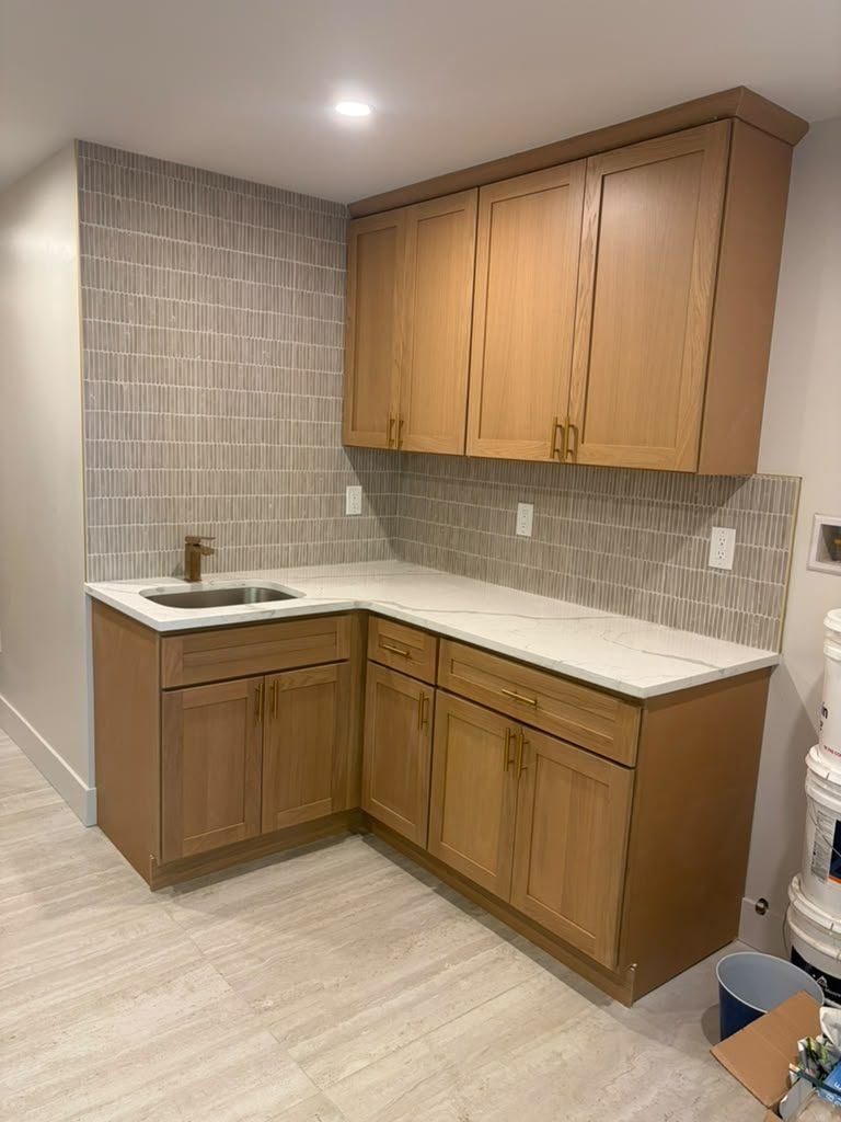 Basement laundry room